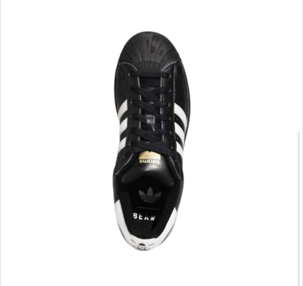 adidas x BEAMS Originals Superstar 'Core Black White-Gold' size 5 men